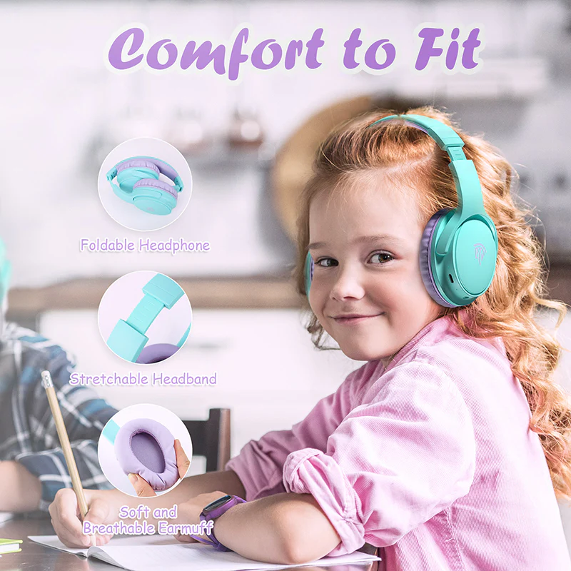 EasySMX® B06 Bluetooth Childrens Earphones with Hearing Protection - Image 4