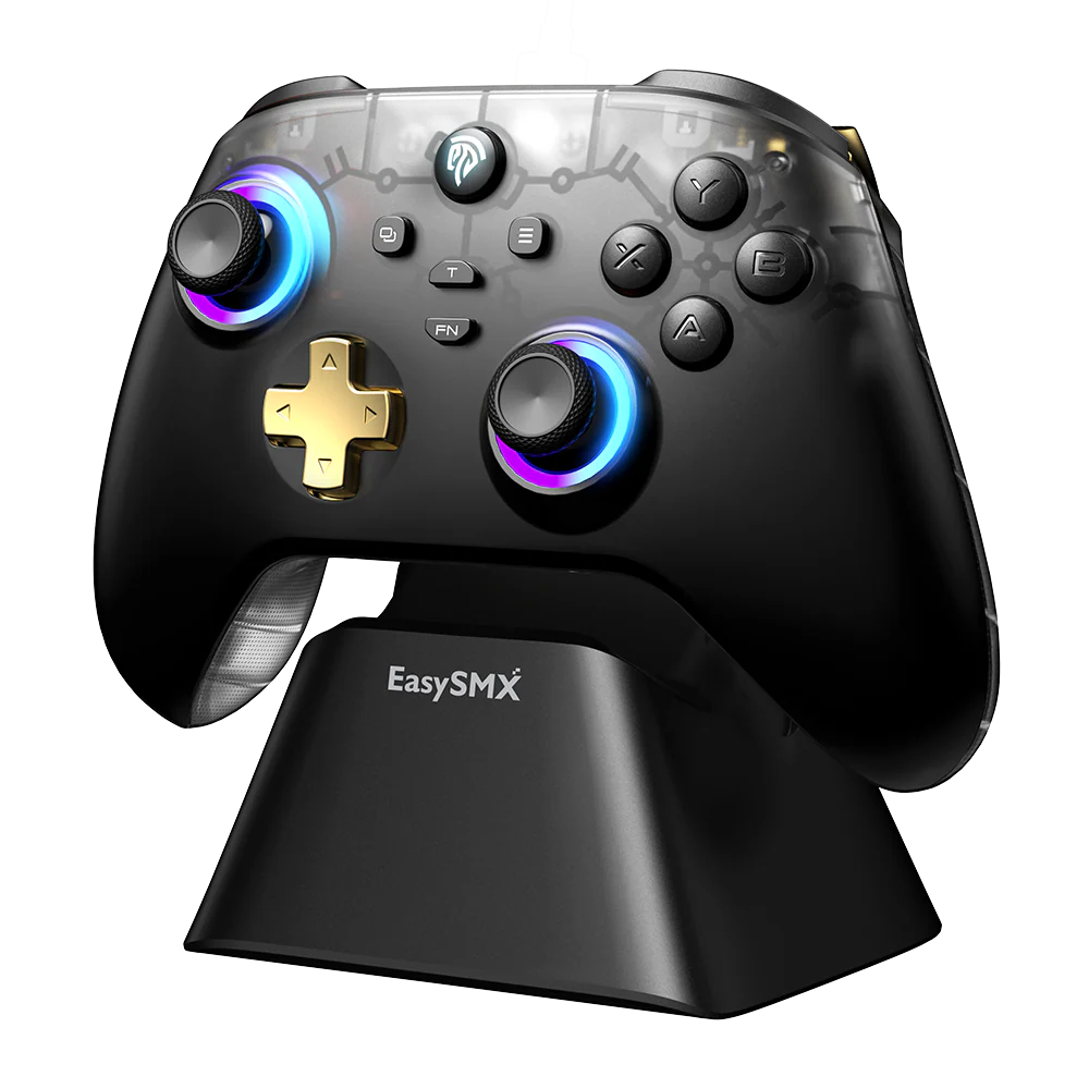 EasySMX® D05 Multiplatform Gaming Controller with Charging Dock, Hall Effect Joysticks and Triggers