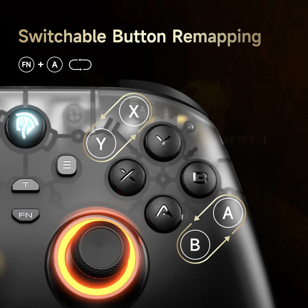 EasySMX® D05 Multiplatform Gaming Controller with Charging Dock, Hall Effect Joysticks and Triggers - Image 6