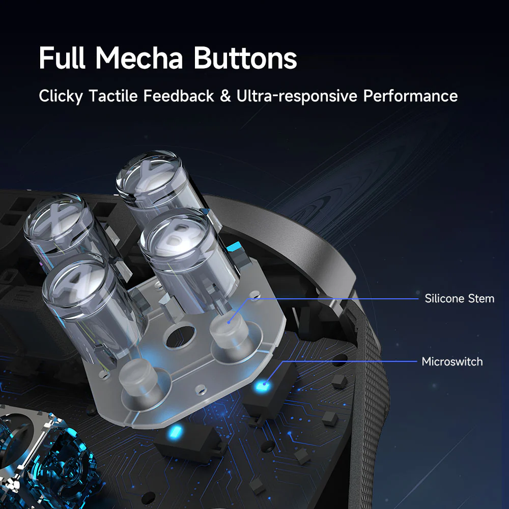 EasySMX® D10 Multiplatform Gaming Controller - Black Version: TMR Sticks, Trigger Lock and Charging Dock - Image 5