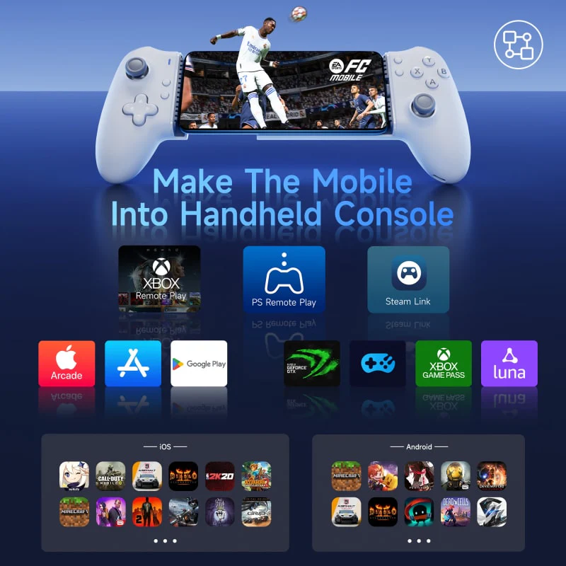 EasySMX® M15 Mobile Gaming Controller For Android and iPhone 15 With Hall Effect sticks and Mechanical buttons - Image 9