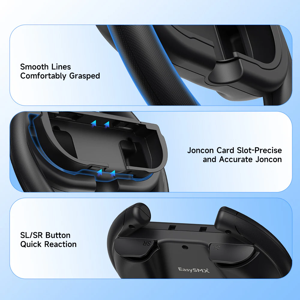 EasySMX® Racing Steering Wheel Bundle for Switch 2 & Switch 1 - Image 4