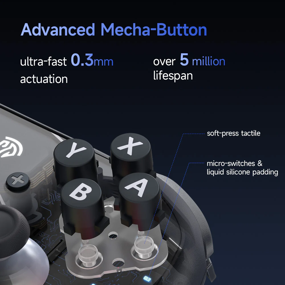 EasySMX® S10 Gaming Controller for Switch 2: Wake up, TMR Sticks, HD Rumble - Image 7