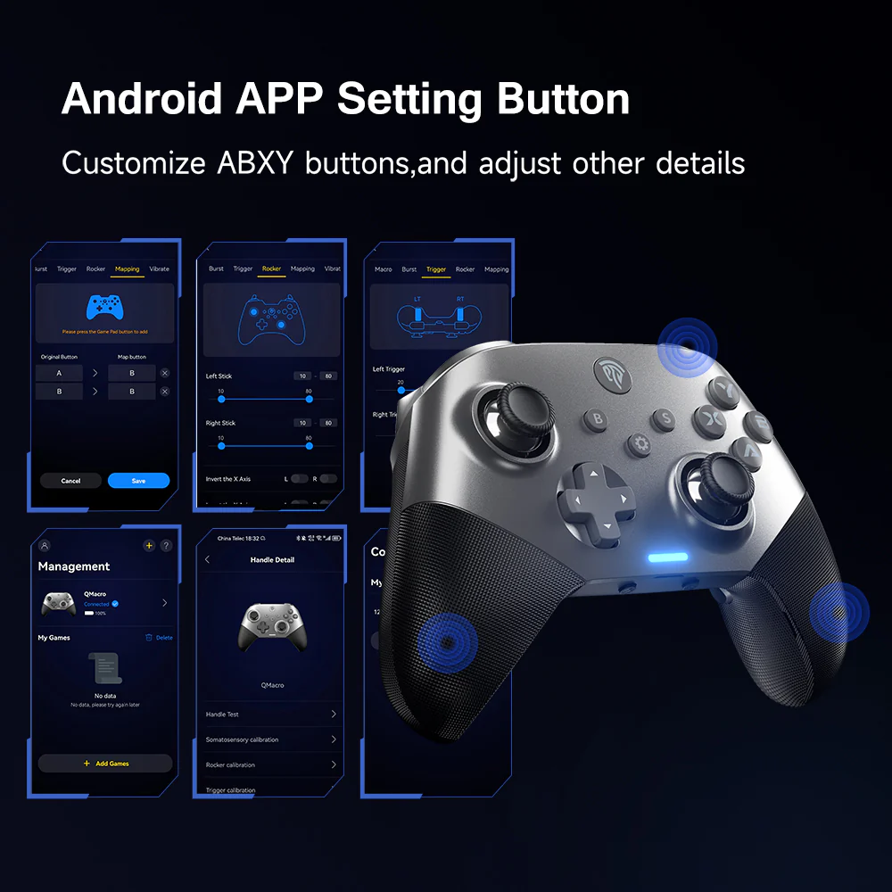 EasySMX® X10 Controller with Mechanical Buttons and Hall Joysticks - Image 9