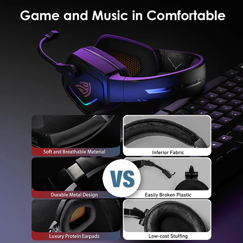 EasySMX® C07W 2.4GHz and Bluetooth Wireless Gaming Headset - Image 6
