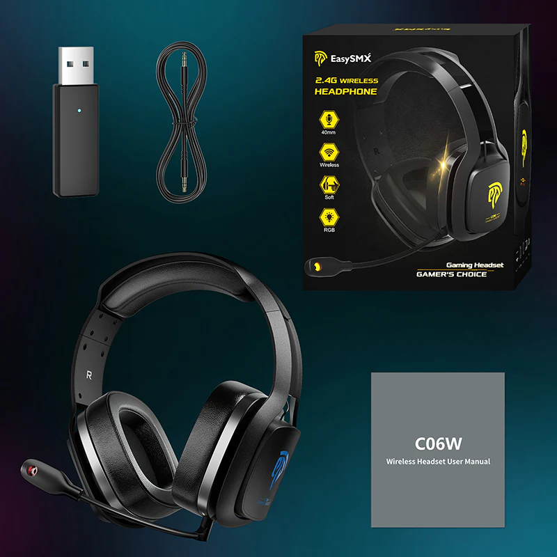 EasySMX® C06W Gaming Headsets with Bluetooth and Mic - Image 8